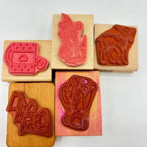 Rubber Stamps Bundle of 5 - Picture 2 of 3